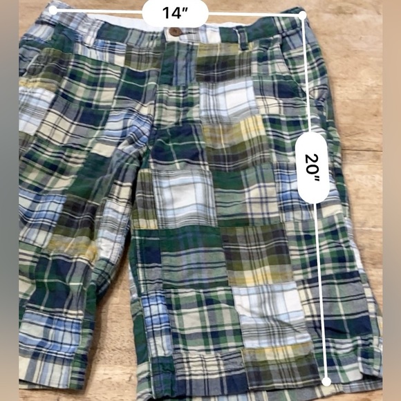 Old Navy Boy’s Size 16 Madras‎ Plaid Cotton Bermuda Shorts - Picture 6 of 9